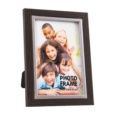 photo frame 4x6 brow nw silver -- 48 per case