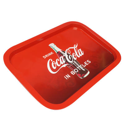 coca cola serving tray- 13.5 -- 12 per case