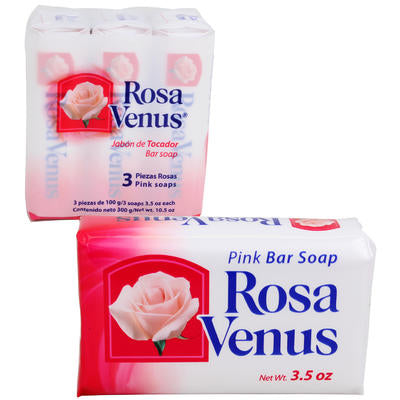 rosa venus pink soap 3-pack - 3.5oz -- 20 per case
