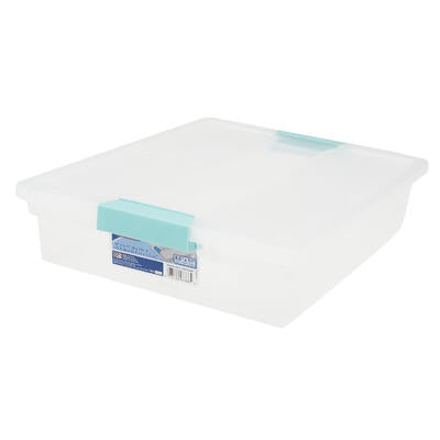 sterilite14-inch blue latched storage box -- 6 per case