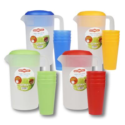 pitcher and tumbler set- 4 assortments -- 48 per case
