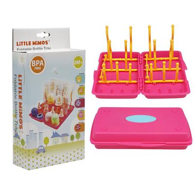 little mimos foldable drying rack for baby bottles -- 24 per case