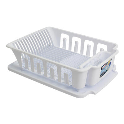 sterilite large sink set 2-piece - white -- 6 per case