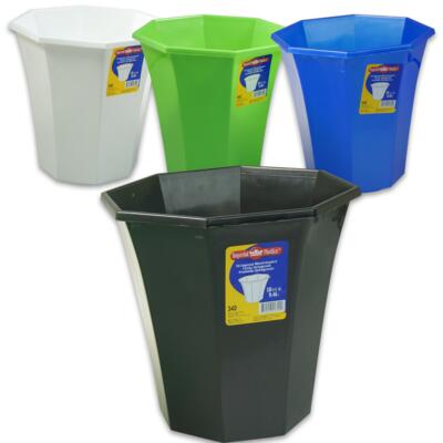 imperial plastic wastebasket - 4 assortments -- 20 per case