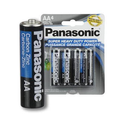 panasonic aa battery 4-pack -- 48 per case