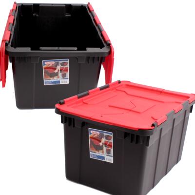 sterilite 12-gal industrial hinge tote -- 6 per case