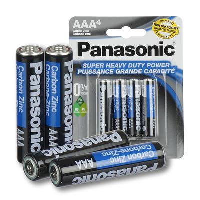 panasonic aaa battery 4-pack -- 48 per case