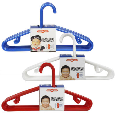 imperial plastics children s hanger 8-pack - asst -- 64 per case