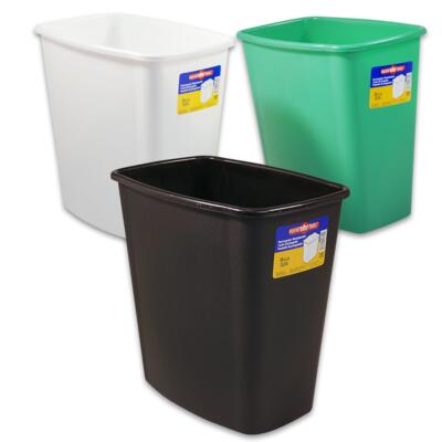 imperial plastics rectangular waste basket -- 12 per case