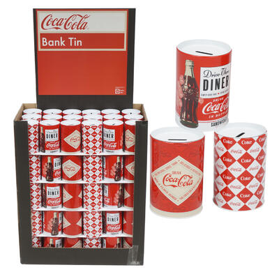 coca cola saving bank -- 90 per case