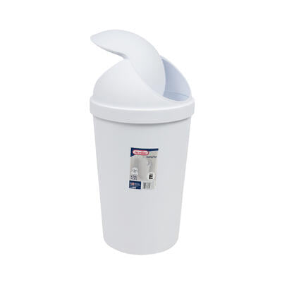 sterilite waste basket w swing top lid - base e -- 6 per case