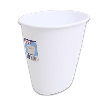 sterilite wastebasket- 1.5 gallon- white -- 12 per case