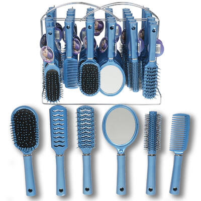 beauty design hair pro brush display - asst 10 l -- 36 per case