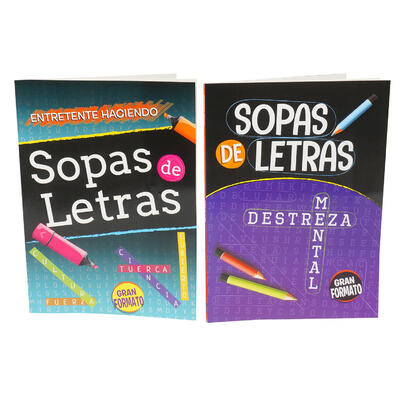 80 page find a word spanish workbook -- 48 per case