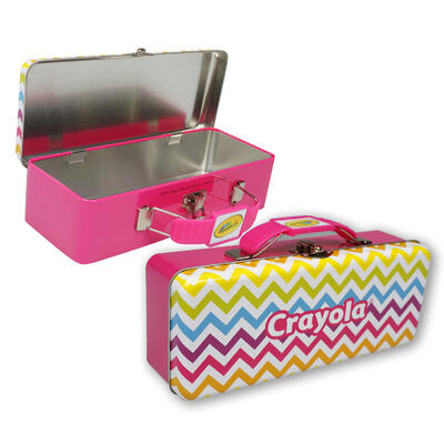 crayola rectangular pencil case with handle -- 12 per case