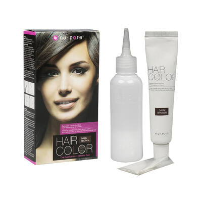 nu- pore hair color- dark brown -- 24 per case