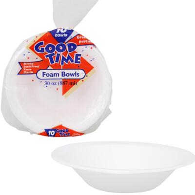 good time foam bowl 10ct - 30oz -- 30 per case