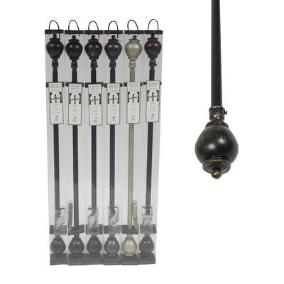 elegany home collection pawn drapery rod set -- 12 per case
