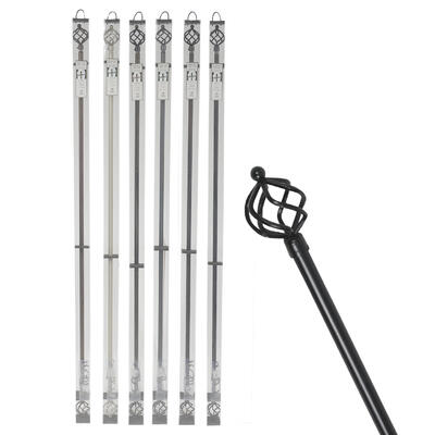 elegant home collection drapey rod set 84 -120 -- 12 per case