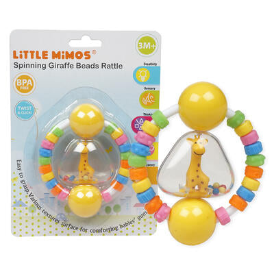 spinning giraffe beads rattle -- 24 per case