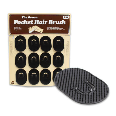 round pocket hair brush -- 24 per box