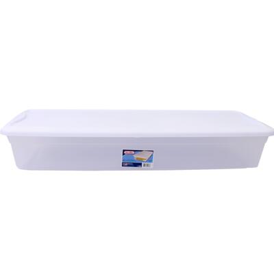 sterilite clear flat storage box- 41 qt -- 6 per case