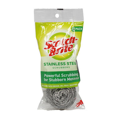 2 pack scotch brite stainless steel scourer -- 24 per case