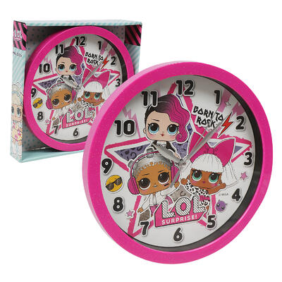 lol surprise wall clock- pink -- 6 per case