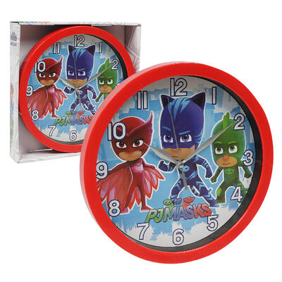 pj mask wall clock- 9 - red -- 6 per case
