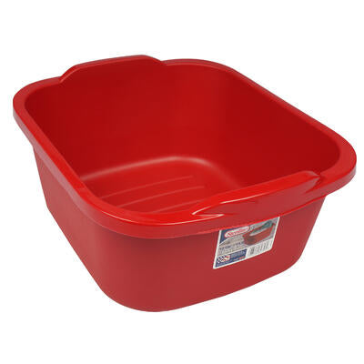 sterlite plastic dishpan- 12qt- red -- 8 per case