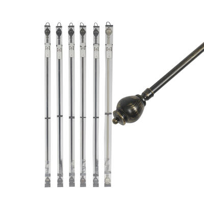 elegany home collection pawn drapery rod set -- 12 per case