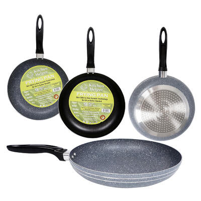 round fry pan w handle- 9.5 d -- 24 per case