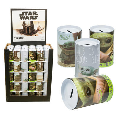 baby yoda saving bank- 15x10cm- assorted -- 90 per case