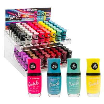 la colors fast drying nail polish- 0.49oz- asst. -- 144 per case