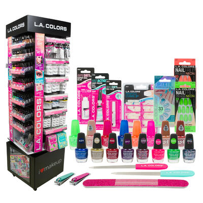 la colors glam spinning tower cosmetics- assorted -- 1637 per case
