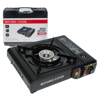 portable gas stove- 14 l- black -- 6 per case