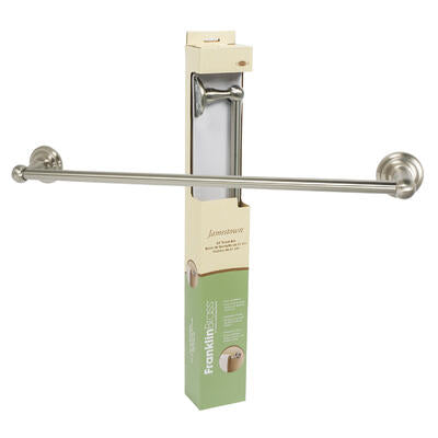 jamestown brushed nickel towel bar- 24 -- 3 per case