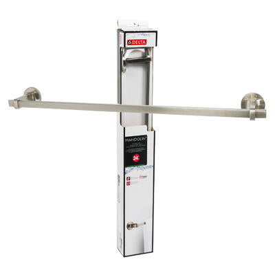 mandolin spotshield brushed nickel towel bar- 24 -- 3 per case