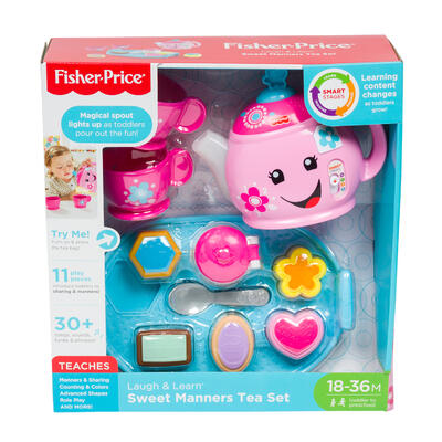 fisher price laugh and learn sweet manners tea set -- 2 per case
