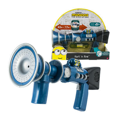 minions fart n fire toy blaster -- 2 per case