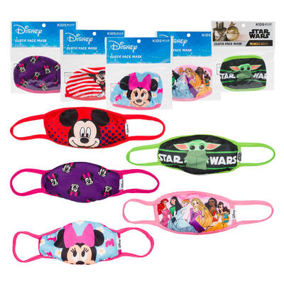 disney kids face mask- 6 assortments -- 96 per case