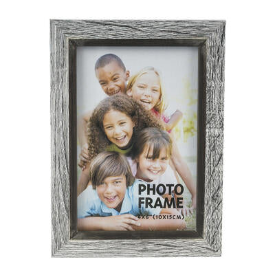 photo frame- 4 x6 - gray and black -- 48 per case