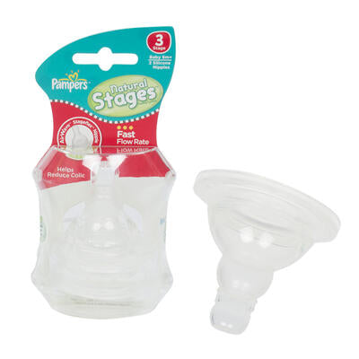 pampers stage 3 baby nipple -- 24 per case
