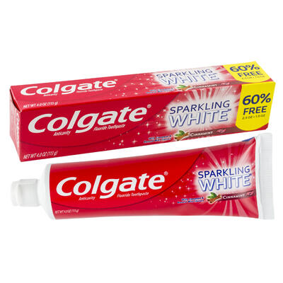 colgate sparkling cinnamint toothpaste- 4oz -- 24 per case