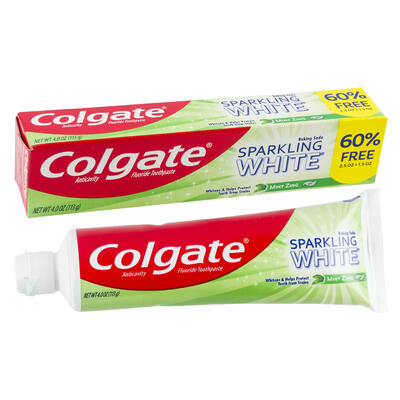 colgate sparkling toothpaste - 4oz -- 24 per case
