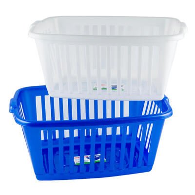 plastic laundry baskets - 1.5 bushel capacity -- 24 per case