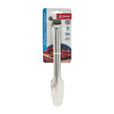 stainless steel tongs 9 in - bulk pack -- 96 per case