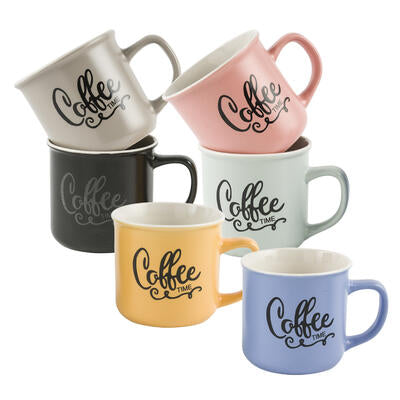 enamel mugs - 11oz - assorted colors -- 48 per case
