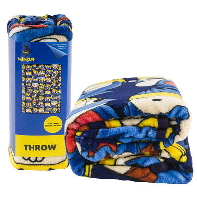 ninja game throw blanket - 46 in x 60 in -- 2 per case