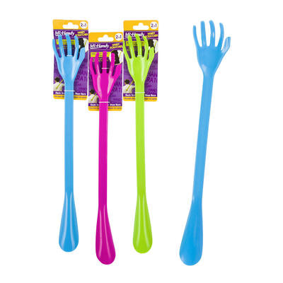 shoe horn back scratcher- 18.8 - 3 assorted colors -- 72 per case